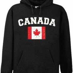 Bewild Canada Vintage Flag International Hoodie Nationality & Ethnic