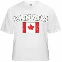 Bewild Nationality & Ethnic Canada Vintage Flag International Mens T-Shirt