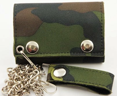 Bewild Canvas Camouflage Chain Wallet 3 Bewild Canvas Camouflage Chain Wallet