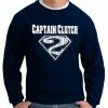 Bewild Sport Inspiration Captain Clutch #2 Pinstripe Baseball Adult Crewneck