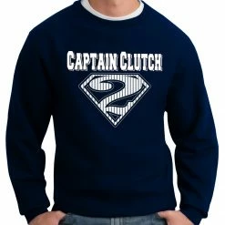 Bewild Sport Inspiration Captain Clutch #2 Pinstripe Baseball Adult Crewneck