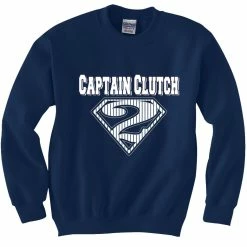 Bewild Sport Inspiration Captain Clutch #2 Pinstripe Baseball Adult Crewneck