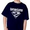 Bewild Captain Clutch #2 Pinstripe Baseball Kid's T-Shirt