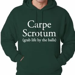 Bewild Carpe Scrotum - Grab Life By The Balls Hoodie