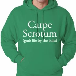 Bewild Carpe Scrotum - Grab Life By The Balls Hoodie
