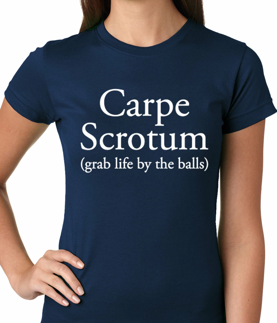 Bewild Carpe Scrotum - Grab Life By The Balls Ladies T-shirt Cool Funny & Offensive 8 Bewild Carpe Scrotum - Grab Life By The Balls Ladies T-shirt Cool Funny & Offensive