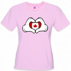 Bewild Cartoon Hands Canadian Flag Girl's T-Shirt Nationality & Ethnic 15 Bewild Cartoon Hands Canadian Flag Girl's T-Shirt Nationality & Ethnic