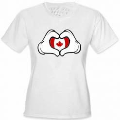 Bewild Cartoon Hands Canadian Flag Girl's T-Shirt Nationality & Ethnic 16 Bewild Cartoon Hands Canadian Flag Girl's T-Shirt Nationality & Ethnic