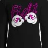 Bewild Cartoon Hands Fight Breast Cancer Thermal Long Sleeve Shirt