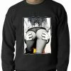 Bewild Cool Funny & Offensive Cartoon Hands Getting A Feel Butt Crewneck