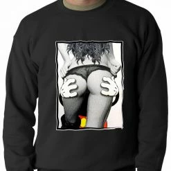 Bewild Cool Funny & Offensive Cartoon Hands Getting A Feel Butt Crewneck