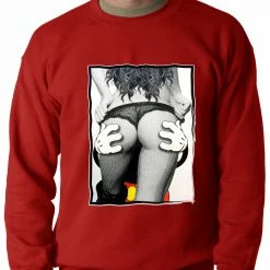 Bewild Cool Funny & Offensive Cartoon Hands Getting A Feel Butt Crewneck
