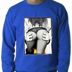 Bewild Cool Funny & Offensive Cartoon Hands Getting A Feel Butt Crewneck