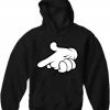 Bewild Cool Funny & Offensive Cartoon Hands Gun Adult Hoodie