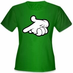 Bewild Cartoon Hands Gun Girl's T-Shirt 15 Bewild Cartoon Hands Gun Girl's T-Shirt