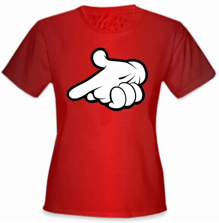 Bewild Cartoon Hands Gun Girl's T-Shirt 10 Bewild Cartoon Hands Gun Girl's T-Shirt