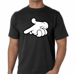 Bewild Cartoon Hands Gun Men's T-Shirt