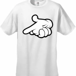 Bewild Cartoon Hands Gun Men's T-Shirt