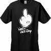 Bewild Cartoon Hands "Have A Nice Day" Men's T-Shirt Cool Funny & Offensive
