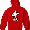 Bewild Cartoon Hands I'm Hers Adult Hoodie Cool Funny & Offensive
