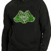Bewild Cartoon Hands Pot Leaf Diamond Adult Hoodie