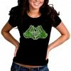 Bewild Cartoon Hands Pot Leaf Diamond Girl's T-Shirt Cool Funny & Offensive 1 Bewild Cartoon Hands Pot Leaf Diamond Girl's T-Shirt Cool Funny & Offensive