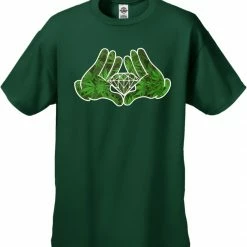 Bewild Cartoon Hands Pot Leaf Diamond Men's T-Shirt Cool Funny & Offensive 19 Bewild Cartoon Hands Pot Leaf Diamond Men's T-Shirt Cool Funny & Offensive
