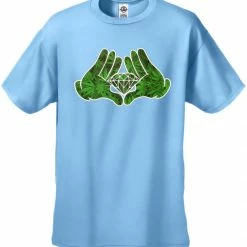 Bewild Cartoon Hands Pot Leaf Diamond Men's T-Shirt Cool Funny & Offensive 21 Bewild Cartoon Hands Pot Leaf Diamond Men's T-Shirt Cool Funny & Offensive