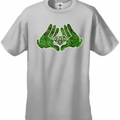Bewild Cartoon Hands Pot Leaf Diamond Men's T-Shirt Cool Funny & Offensive 22 Bewild Cartoon Hands Pot Leaf Diamond Men's T-Shirt Cool Funny & Offensive