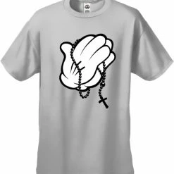 Bewild Cartoon Hands Praying Men's T-Shirt