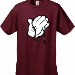 Bewild Cartoon Hands Praying Men's T-Shirt