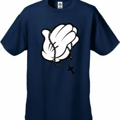 Bewild Cartoon Hands Praying Men's T-Shirt