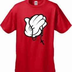 Bewild Cartoon Hands Praying Men's T-Shirt