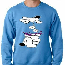 Bewild Cartoon Hands - Purple Drink Adult Crewneck