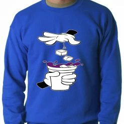 Bewild Cartoon Hands - Purple Drink Adult Crewneck