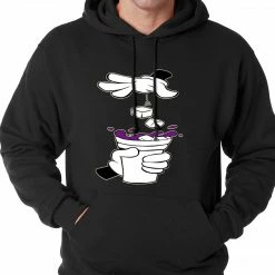 Bewild Cool Funny & Offensive Cartoon Hands - Purple Drink Adult Hoodie