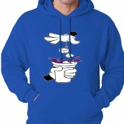 Bewild Cool Funny & Offensive Cartoon Hands - Purple Drink Adult Hoodie