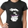 Bewild Cartoon Hands - Purple Drink Ladies T-shirt Cool Funny & Offensive
