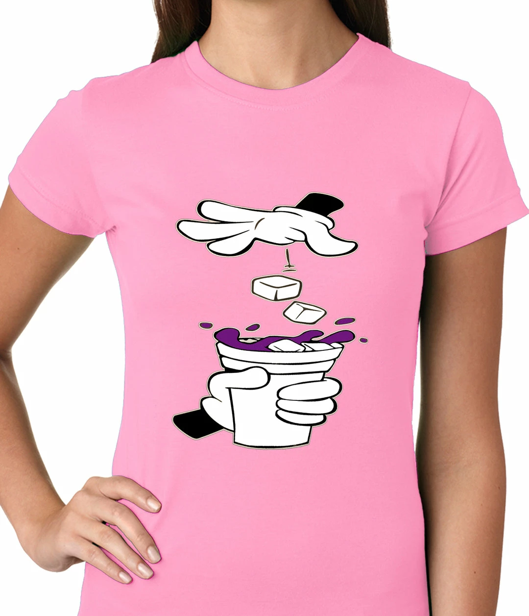 Bewild Cartoon Hands - Purple Drink Ladies T-shirt Cool Funny & Offensive 8 Bewild Cartoon Hands - Purple Drink Ladies T-shirt Cool Funny & Offensive