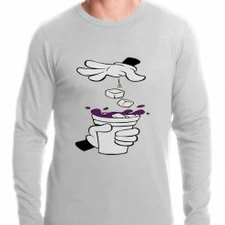 Bewild Cartoon Hands - Purple Drink Thermal Shirt