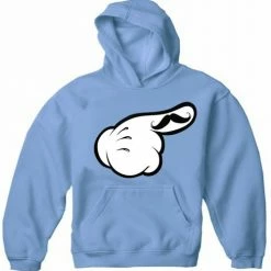 Bewild Cool Funny & Offensive Cartoon Hands The 'Stache Adult Hoodie
