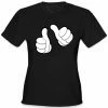 Bewild Cartoon Hands "This Girl" Girl's T-Shirt Cool Funny & Offensive