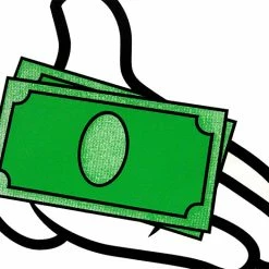 Bewild Cartoon Money Hands Adult Hoodie Cool Funny & Offensive