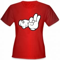 Bewild Cartoon Sex Hands Girl's T-Shirt