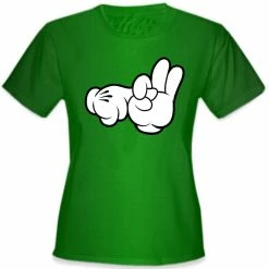 Bewild Cartoon Sex Hands Girl's T-Shirt