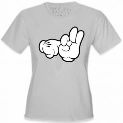 Bewild Cartoon Sex Hands Girl's T-Shirt