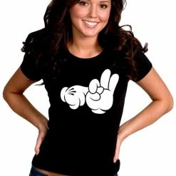 Bewild Cartoon Sex Hands Girl's T-Shirt