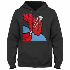 Bewild Cool Funny & Offensive Cartoon Spider Hands Rolling Up Adult Hoodie