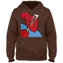 Bewild Cool Funny & Offensive Cartoon Spider Hands Rolling Up Adult Hoodie