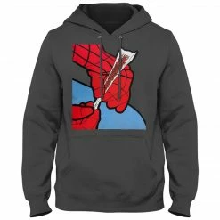 Bewild Cool Funny & Offensive Cartoon Spider Hands Rolling Up Adult Hoodie